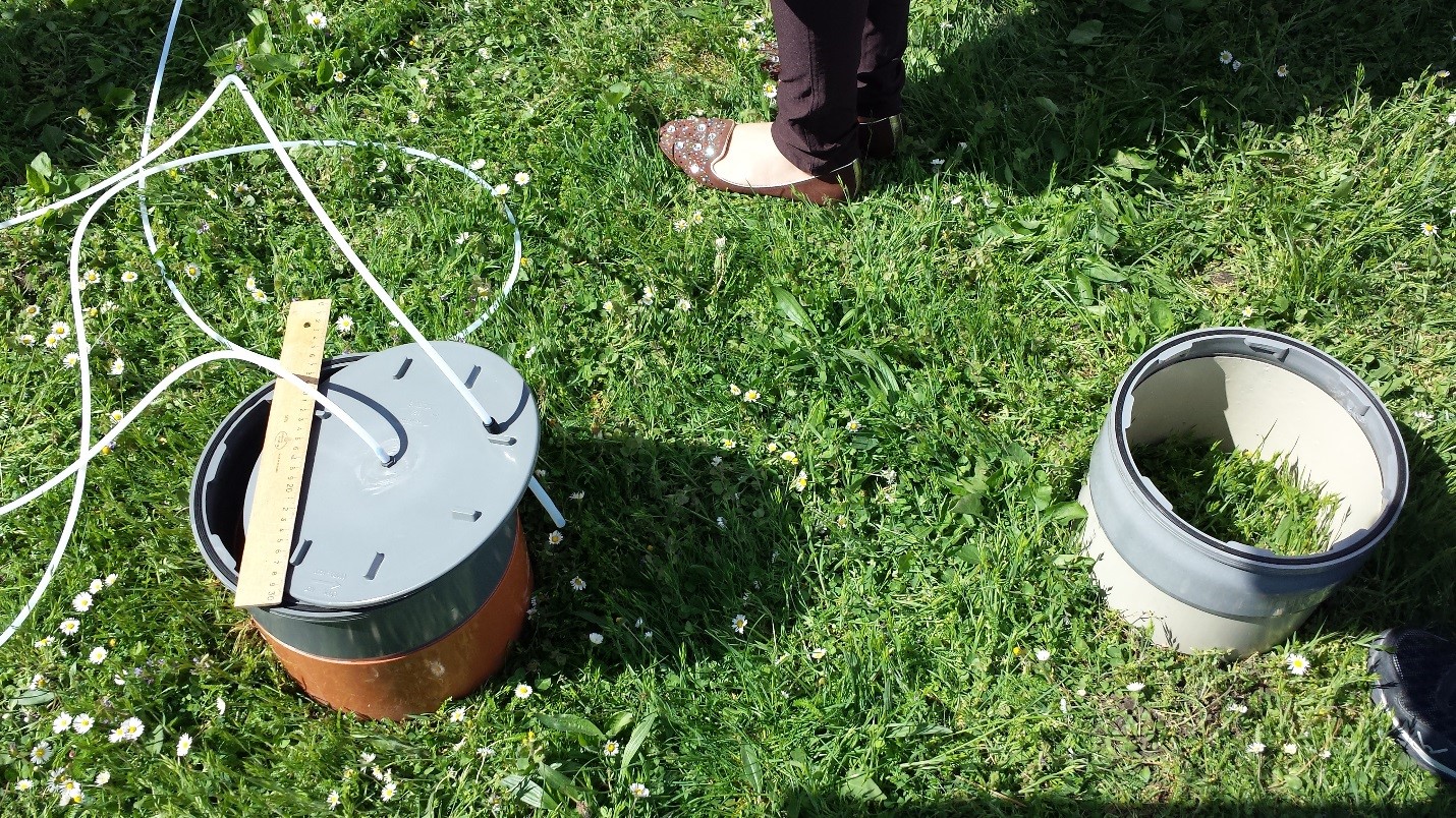 IAEA in-house made soil chambers