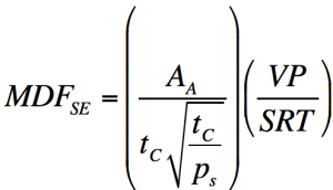 True minimum detectable flux modified calculation for fixed gas