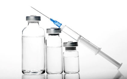 Vials and syringe