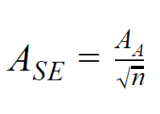Minimum Detectable Flux Standard Deviation Calculation